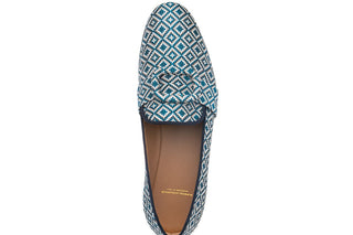 SUPERGLAMOUROUS Savoy Men's Shoes Jacquard Canvas Slip-On Buckle Loafer (SPGM1368)-AmbrogioShoes