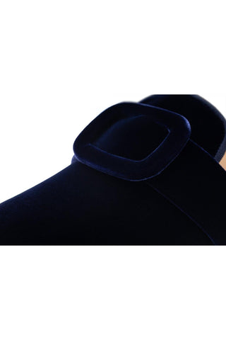 SUPERGLAMOUROUS Savoy Velour Velvet Slip-On Mule-AmbrogioShoes