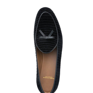 SUPERGLAMOUROUS Tangerine 1 Tejuvelour Velvet Leather Slip-On Loafer (SPGM1375)