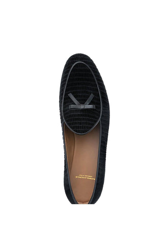 SUPERGLAMOUROUS Tangerine 1 Tejuvelour Velvet Slip-On Loafer (SPGM1375)-Dellamoda