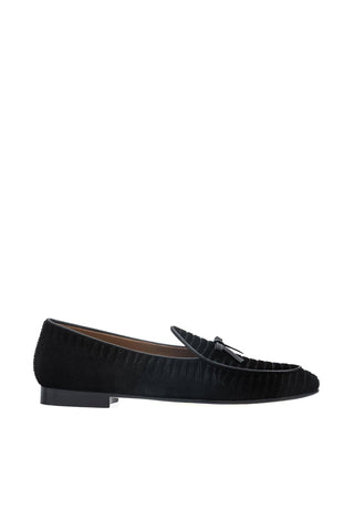 SUPERGLAMOUROUS Tangerine 1 Tejuvelour Velvet Slip-On Loafer (SPGM1375)-Dellamoda