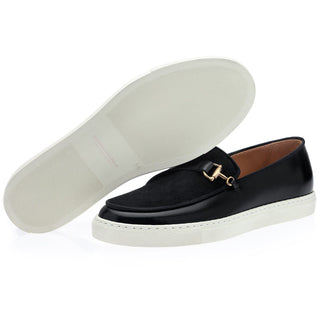 SUPERGLAMOUROUS Tangerine 12 Cordovan Polished Calf-Skin & Suede Belgian Skate Sneakers (SPGM1281)-AmbrogioShoes
