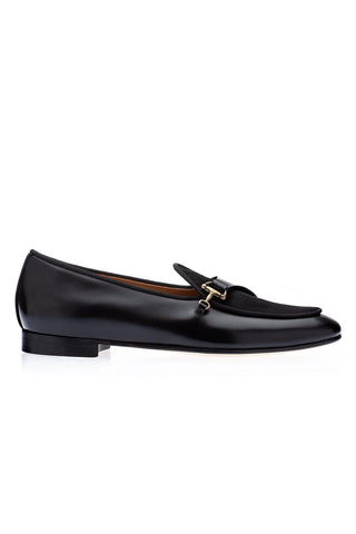 SUPERGLAMOUROUS Tangerine 12 Suede & Leather Belgian Loafers (SPGM1254)-Dellamoda