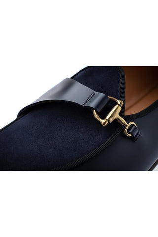 SUPERGLAMOUROUS Tangerine 12 Suede & Leather Belgian Loafers (SPGM1254)-Dellamoda