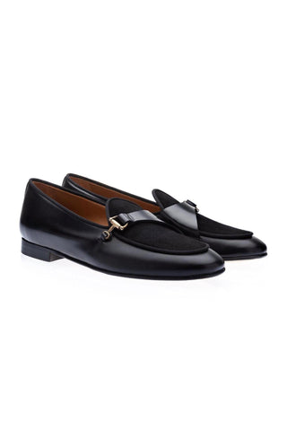 SUPERGLAMOUROUS Tangerine 12 Suede & Leather Belgian Loafers (SPGM1254)