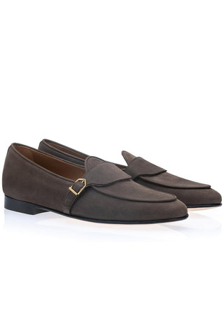 SUPERGLAMOUROUS Tangerine 15.1 Oregon Grainy Nubuck Leather Loafer (SPGM1372)-Dellamoda