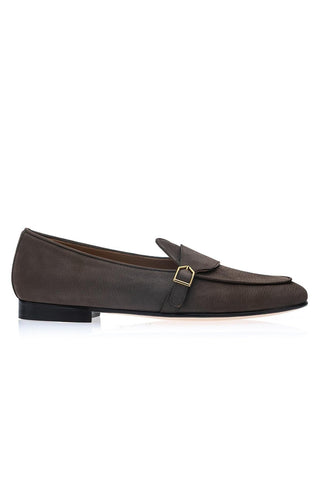 SUPERGLAMOUROUS Tangerine 15.1 Oregon Grainy Nubuck Leather Loafer (SPGM1372)-Dellamoda