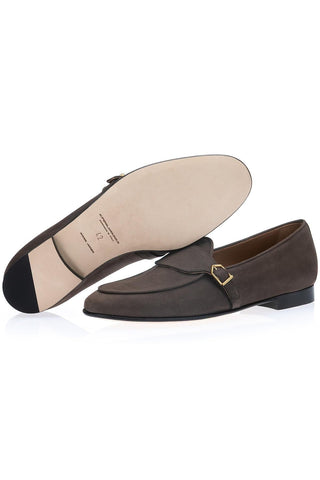 SUPERGLAMOUROUS Tangerine 15.1 Oregon Grainy Nubuck Leather Loafer (SPGM1372)-Dellamoda