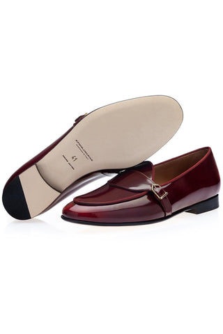SUPERGLAMOUROUS Tangerine 15.1 Polished Calf-Skin Leather Belgian Loafers (SPGM1317)-AmbrogioShoes