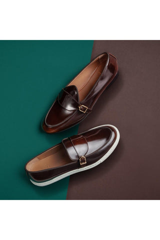 SUPERGLAMOUROUS Tangerine 15.1 Polished Leather Belgian Loafer-AmbrogioShoes