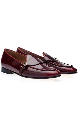 SUPERGLAMOUROUS Tangerine 15.1 Polished Leather Belgian Loafer-AmbrogioShoes
