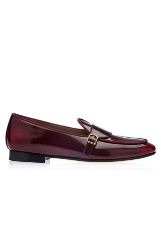 SUPERGLAMOUROUS Tangerine 15.1 Polished Leather Belgian Loafer-AmbrogioShoes