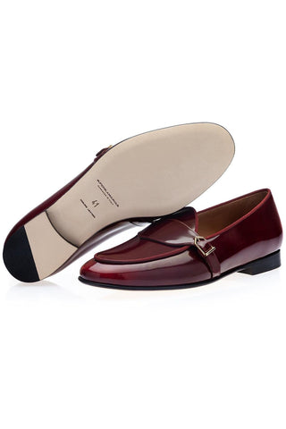 SUPERGLAMOUROUS Tangerine 15.1 Polished Leather Belgian Loafer-AmbrogioShoes