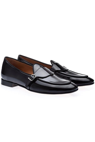 SUPERGLAMOUROUS Tangerine 15.1 Polished Leather Belgian Loafer-AmbrogioShoes