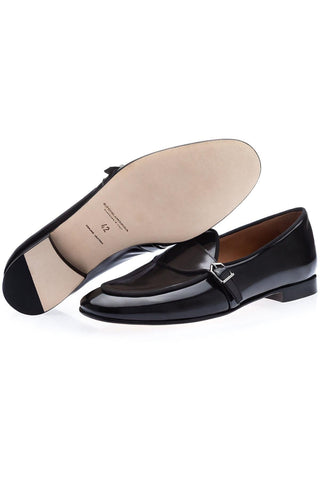 SUPERGLAMOUROUS Tangerine 15.1 Polished Leather Belgian Loafer-AmbrogioShoes