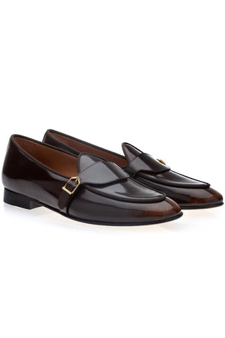 SUPERGLAMOUROUS Tangerine 15.1 Polished Leather Belgian Loafer-AmbrogioShoes