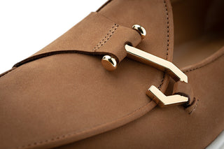 SUPERGLAMOUROUS Tangerine 16 Airwalk Men's Shoes Nubuck Leather Single-Monk Slip-on Sneaker (SPGM1364)-AmbrogioShoes