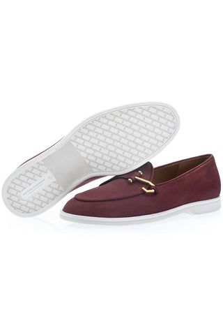 SUPERGLAMOUROUS Tangerine 16 Airwalk Nubuck Leather Single-Monk Slip-on Sneaker (SPGM1364)-AmbrogioShoes