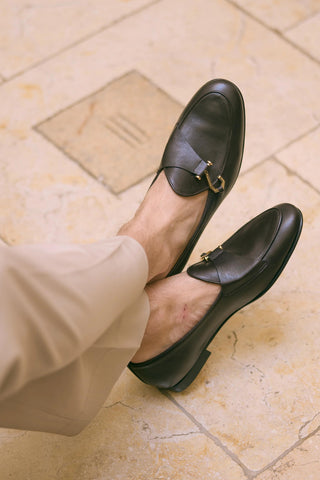 SUPERGLAMOUROUS Tangerine 16 Guanto Leather Single-Monk Loafer (SPGM1363)-Dellamoda