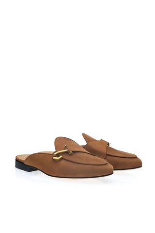 SUPERGLAMOUROUS Tangerine 16 Nubuck Mule-AmbrogioShoes