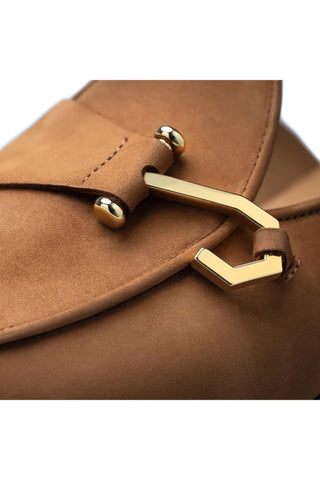 SUPERGLAMOUROUS Tangerine 16 Nubuck Mule-Dellamoda