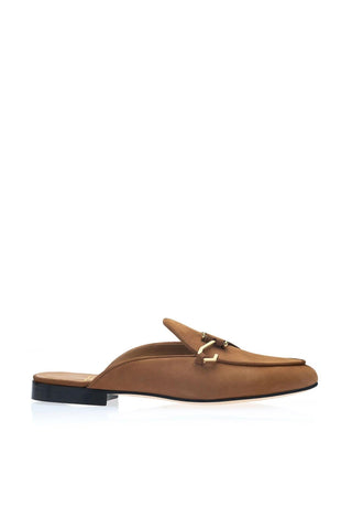 SUPERGLAMOUROUS Tangerine 16 Nubuck Mule-Dellamoda
