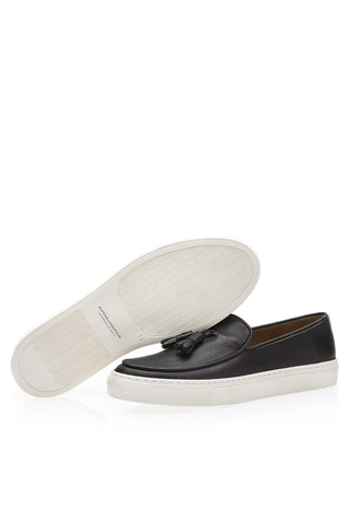 SUPERGLAMOUROUS Tangerine 2 Deer-Skin Slip-On Tassel Skate Sneaker (SPGM1367)-Dellamoda