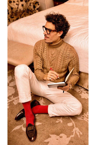SUPERGLAMOUROUS Tangerine 3 Suede / Leather Belgian Loafer-AmbrogioShoes