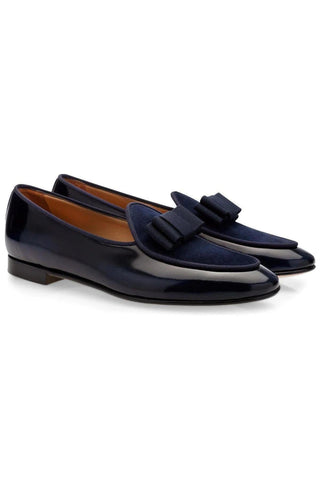 SUPERGLAMOUROUS Tangerine 3 Suede / Leather Belgian Loafer-AmbrogioShoes