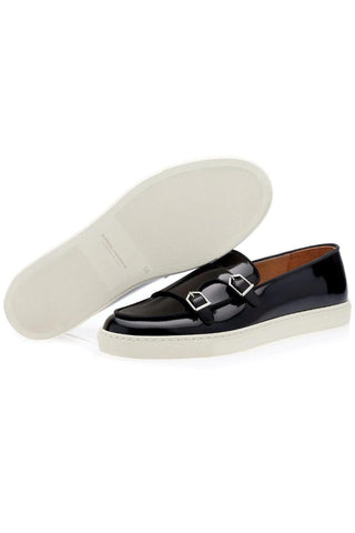 SUPERGLAMOUROUS Tangerine 7 Calf-Skin Leather Double-Monk Skate Sneaker (SPGM1359)-AmbrogioShoes
