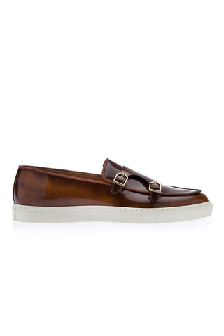 SUPERGLAMOUROUS Tangerine 7 Leather Skate Sneaker-Dellamoda