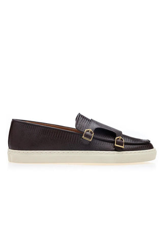 SUPERGLAMOUROUS Tangerine 7 Lizard Embossed Slip-On Sneaker (SPGM1339)