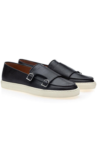 SUPERGLAMOUROUS Tangerine 7 Lizard Embossed Slip-On Sneaker (SPGM1339)-AmbrogioShoes