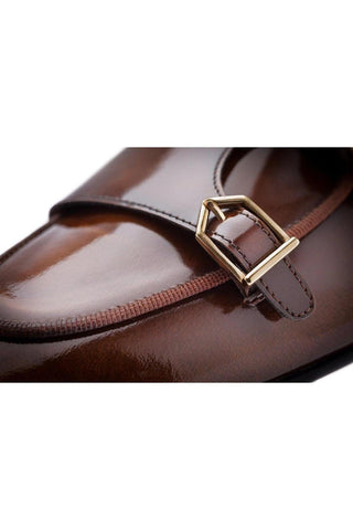 SUPERGLAMOUROUS Tangerine 7 Polished Leather Belgian Loafer-AmbrogioShoes