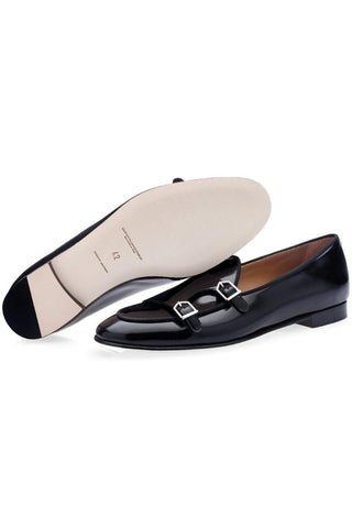 SUPERGLAMOUROUS Tangerine 7 Polished Leather Belgian Loafer-AmbrogioShoes