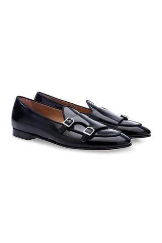 SUPERGLAMOUROUS Tangerine 7 Polished Leather Belgian Loafer-AmbrogioShoes