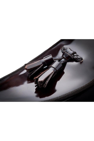 SUPERGLAMOUROUS Tangerine 8 Polished Leather Belgian Tassel Loafer-AmbrogioShoes