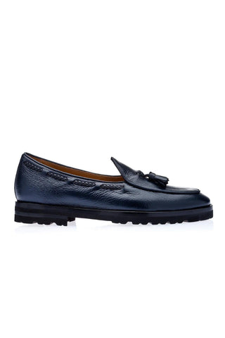SUPERGLAMOUROUS Tangerine 8-T Deer-Skin Leather Belgian Tassel Loafers (SPGM1142)-Dellamoda