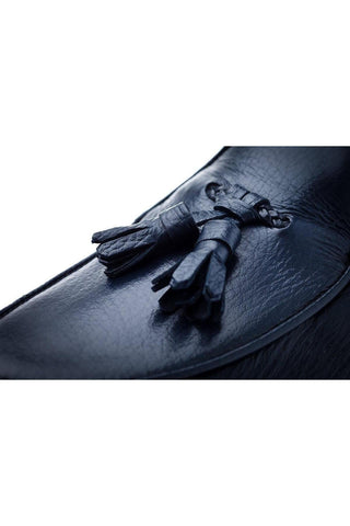 SUPERGLAMOUROUS Tangerine 8-T Deer-Skin Leather Belgian Tassel Loafers (SPGM1142)-Dellamoda