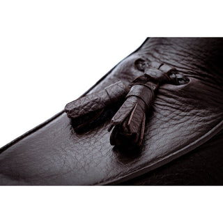 SUPERGLAMOUROUS Tangerine 8-T Men's Shoes Deer-Skin Leather Belgian Tassel Loafers (SPGM1142)-AmbrogioShoes