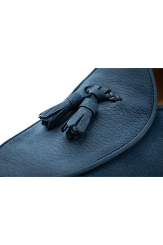 SUPERGLAMOUROUS Tangerine 8-T Oregon Grainy Nubuck Leather Belgian Tassel Loafer (SPGM1373)-AmbrogioShoes