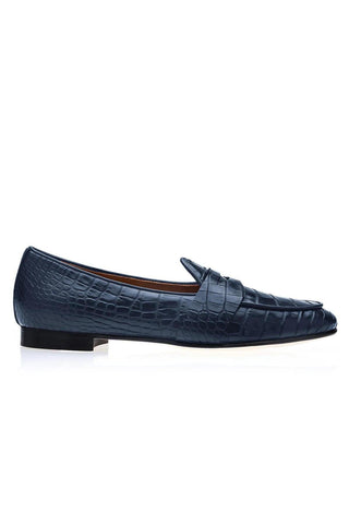 SUPERGLAMOUROUS Tangerine 9 Crocodile Belgian Loafer (SPGM1353)-AmbrogioShoes