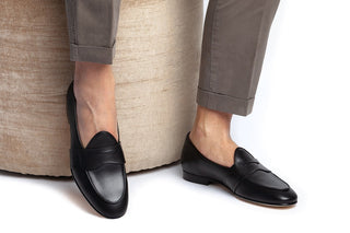 SUPERGLAMOUROUS Tangerine 9 Toledo Calf-Skin Leather Penny Loafer (SPGM1358)-AmbrogioShoes