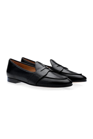 SUPERGLAMOUROUS Tangerine 9 Toledo Leather Penny Loafer-AmbrogioShoes