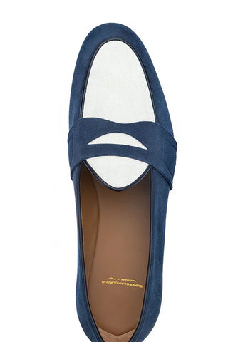 SUPERGLAMOUROUS Tangerine 9.3 Suede Penny Loafer-AmbrogioShoes