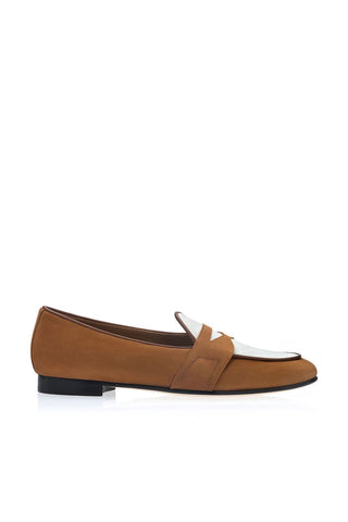 SUPERGLAMOUROUS Tangerine 9.3 Suede Penny Loafer-AmbrogioShoes