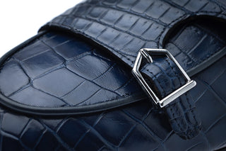 SUPERGLAMOUROUS Tangerine Men's Shoes Exotic Crocodile Double Monk Belgian Loafer (SPGM1349)-AmbrogioShoes