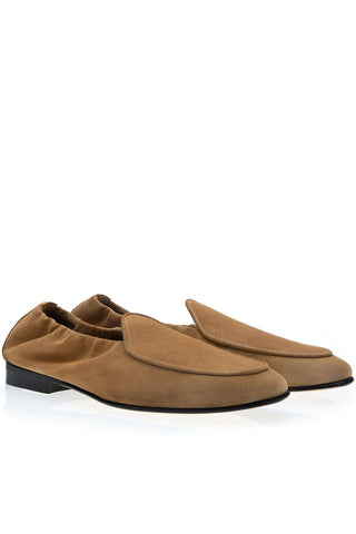 SUPERGLAMOUROUS Tangerine Unlined Suede Slip-On Loafer (SPGM1365)-AmbrogioShoes
