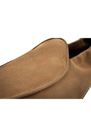 SUPERGLAMOUROUS Tangerine Unlined Suede Slip-On Loafer (SPGM1365)-AmbrogioShoes