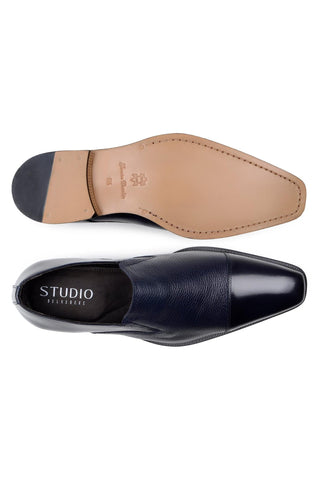 Studio Belvedere Andreo Deer & Leather Loafer-Dellamoda